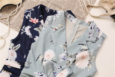 Jumpsuit Estampado Culottes Cintura Irregular Escote V - Image 14