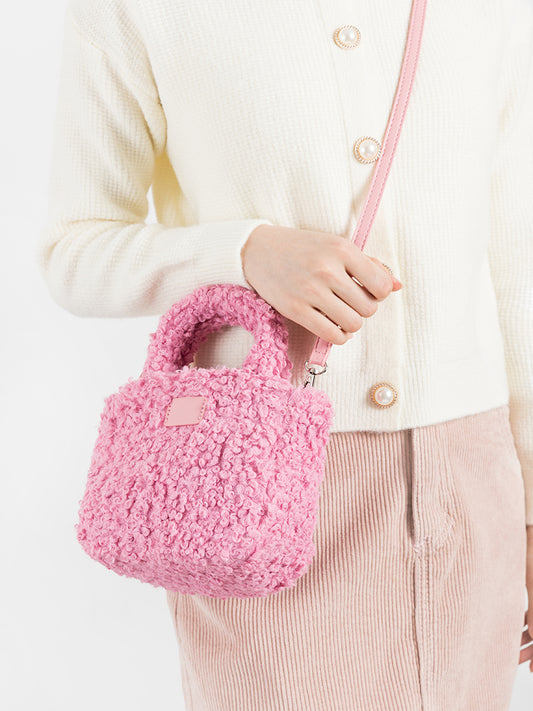 Bolso Cuadrado Pequeño en Lana de Cordero - Image 2