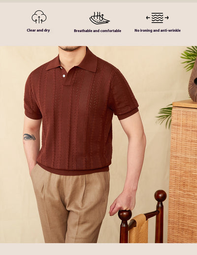 Polo de Algodón con Cuello Solapa y Manga Corta - Image 11