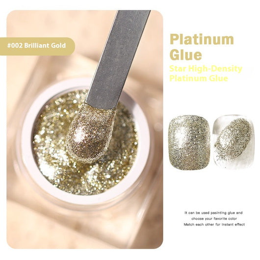 Pegamento UV de Alta Densidad Platinum para Uñas con Brillo Metálico - Image 5