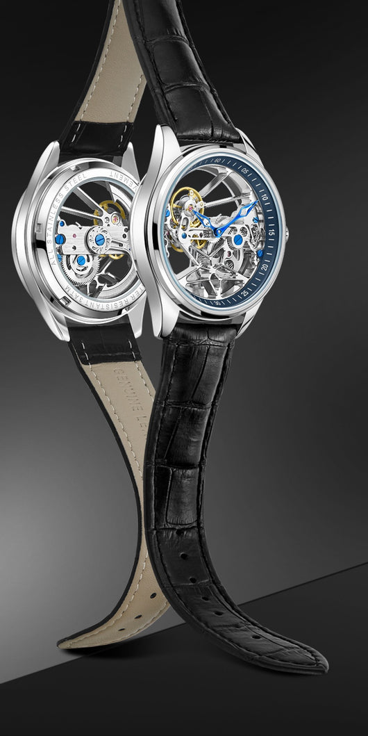 Reloj Mecánico Automático de Cristal Doble - Image 11