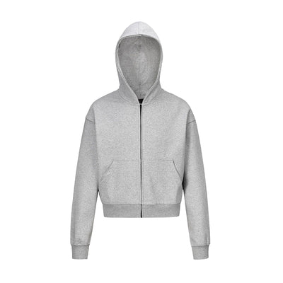 Sudadera Corta Básica Unisex de Color Sólido - Image 10