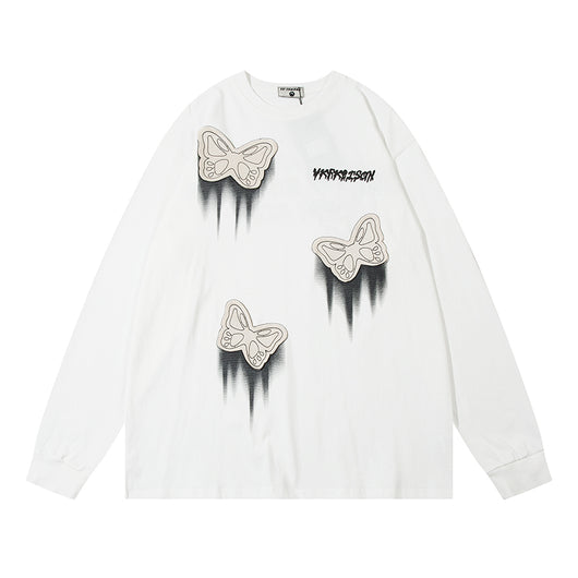 Camiseta de Algodón para Hombre con Parche Decorativo de Mariposa - Image 9