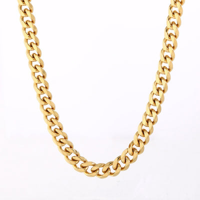 Cadena de Acero Inoxidable Hexagonal Pulida Estilo Hip-Hop para Hombre - Image 5
