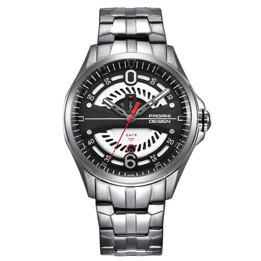 Reloj de Cuarzo Acero Inoxidable con Calendario - Elegancia Profesional - Image 3
