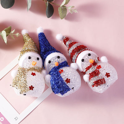 Muñeco de Nieve Navideño Luminoso con Partículas LED Multicolor - Image 2