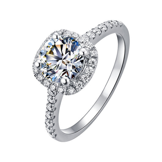 Anillo de Diamante Moissanita de 1 Quilate para Mujer - Diseño Princesa y Redondo Luxury - Image 6