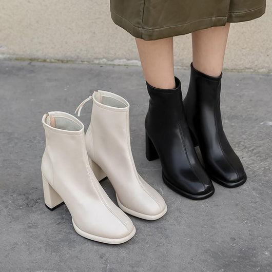 Botas Coreanas de Tacón Grueso para Talla Grande - Estilo Verano - Image 2