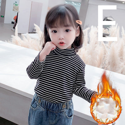 Blusa Térmica Infantil de Cuello Alto con Forro de Felpa - Image 11