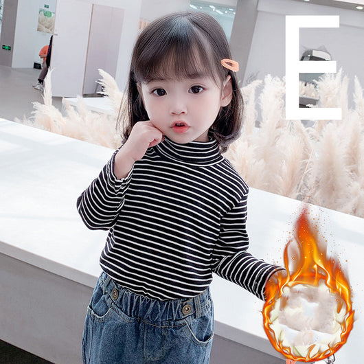 Blusa Térmica Infantil de Cuello Alto con Forro de Felpa - Image 11
