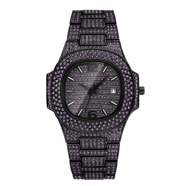 Reloj Hip Hop para Hombre con Diamantes Completos - Diseño Exclusivo