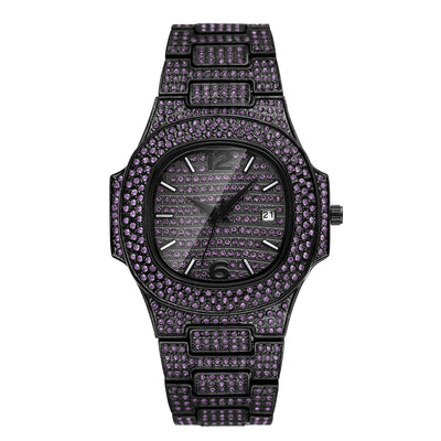 Reloj Hip Hop para Hombre con Diamantes Completos - Diseño Exclusivo - Image 2