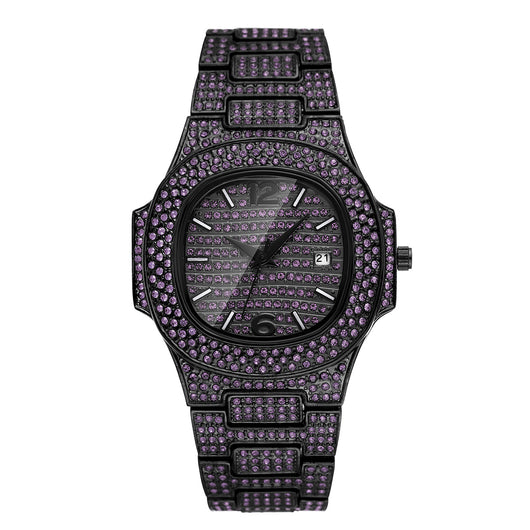 Reloj Hip Hop para Hombre con Diamantes Completos - Diseño Exclusivo - Image 2
