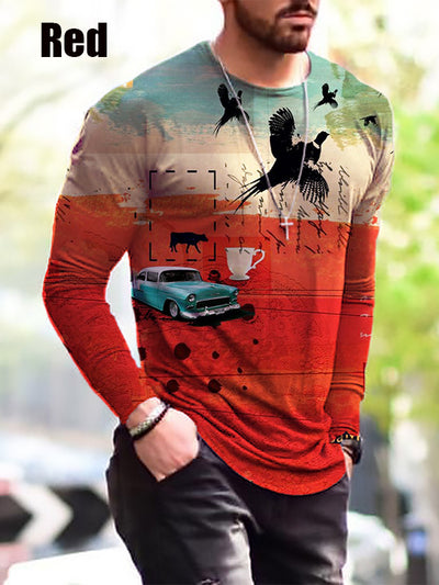Camiseta Manga Larga Estampada para Hombre - Diseño Otoño Invierno - Image 4
