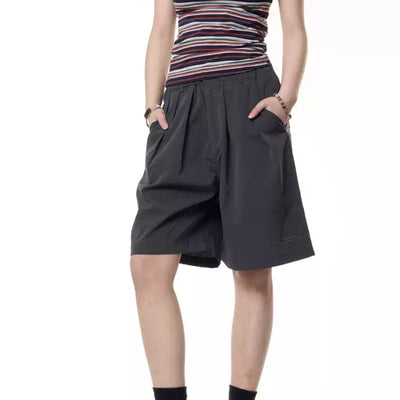 Shorts Retro de Cintura Elástica Unisex - Diseño Versátil y Cómodo - Image 3