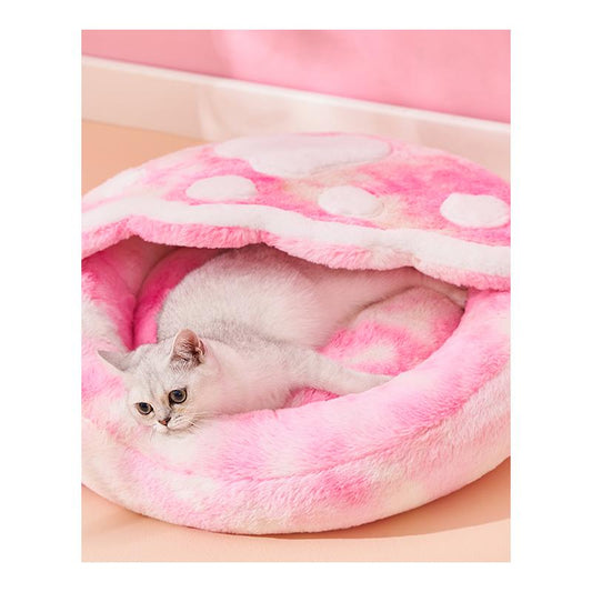 Cama Cerrada Térmica para Gatos - Refugio Cálido en Invierno