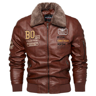 Chaqueta de Cuero Slim Fit para Hombre - Estilo Casual Moderno - Image 10