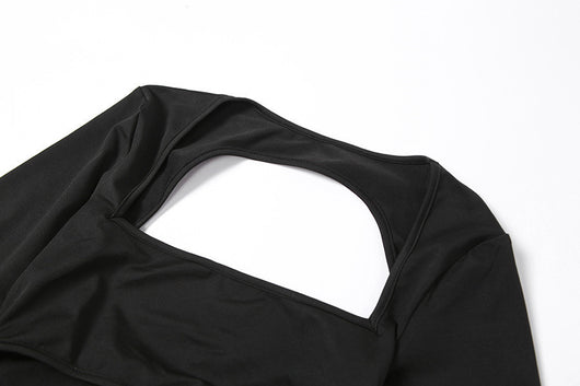 Vestido Largo de Noche Elegante con Detalles Calados - Image 10