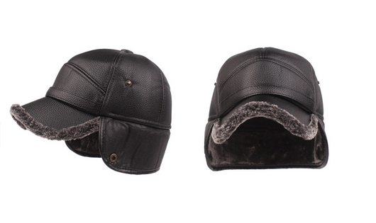 Gorro de Cuero Grueso para Invierno con Protección de Orejas - Image 11