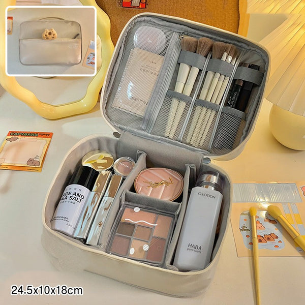 Bolsa de Cosméticos Organizadora de Gran Capacidad con Compartimentos - Image 13