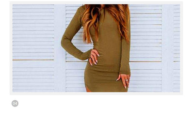 Vestido Básico Cuello Redondo en Tela de Leche para Mujer - Image 9