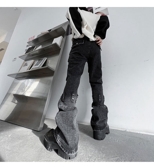 Jeans Desgastados Multi-bolsillos Estilo Urban - Image 11