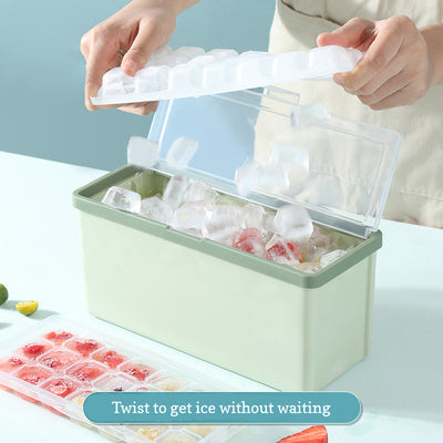 Molde de Hielo con Cajón, Tapa y Contenedor para Enfriar Bebidas - Image 9
