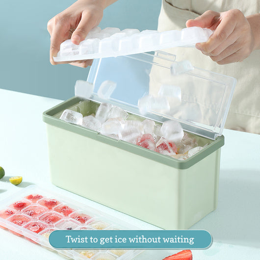 Molde de Hielo con Cajón, Tapa y Contenedor para Enfriar Bebidas - Image 9