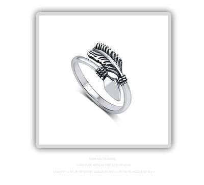 Anillos de Pareja con Flecha del Amor - Diseño Minimalista para Parejas - Image 8