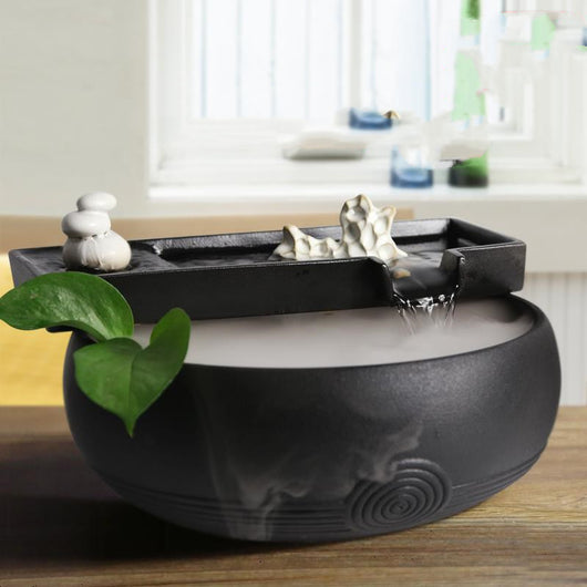 Fuente Cerámica de Agua Fluida con Filtro - Decoración Feng Shui para Acuarios - Image 10