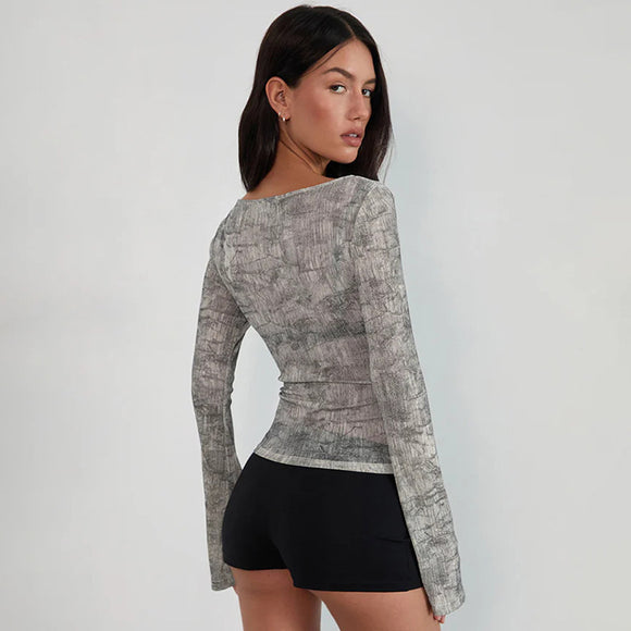Blusa Estampado Animal Suelta y Cómoda para Mujer