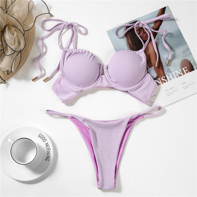 Bikini para Dama de Tela Acanalada Texturizada - Image 13