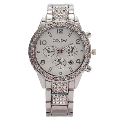 Reloj de Cuarzo Elegante para Mujer con Calendario Digital y Tres Esferas - Image 8