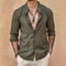 Cardigan Tipo Camisa de Cuello Alto para Hombre