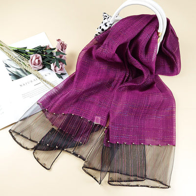 Pañuelo de Seda Elegante con Protección Solar y Aroma - Image 5