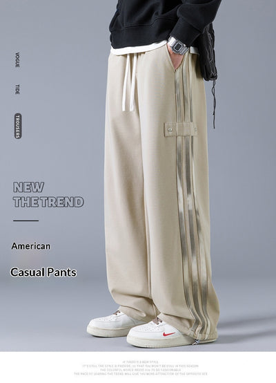 Pantalones Joggers Deportivos de Tres Franjas - Estilo Urbano Primavera - Image 10