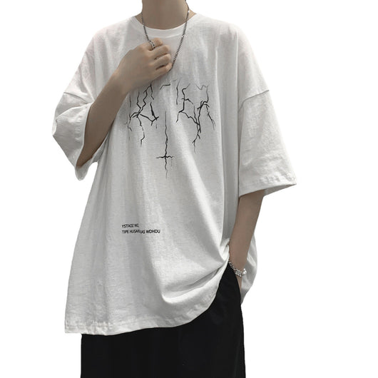 Camiseta Hombre Suelta Manga Corta - Diseño Moderno - Image 17