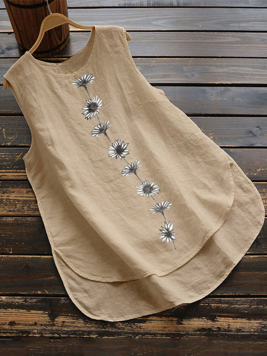 Chaleco Casual sin Mangas con Estampado - Image 2