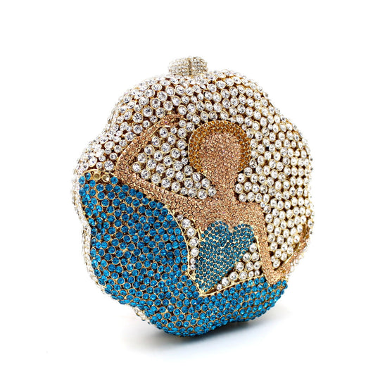 Cartera de Noche Bailarina con Diamantes y Cristales - Image 13