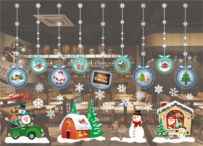 Pegatinas Navideñas para Ventanas en Colores Festivos - Image 38