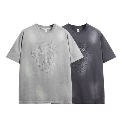 Camiseta Hombre Lavada con Bordado Artesanal Corte Relajado - Image 11