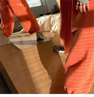 Pantalón Jogger Harem Naranja Estilo Callejero Escolar - Image 13