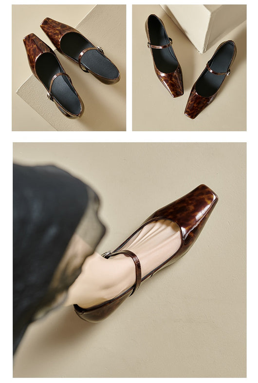 Zapatos Mujer Punta Cuadrada con Tacón de 3cm - Image 20