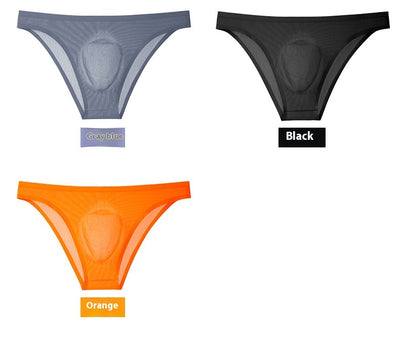 Calzoncillos de Seda de Hielo Translúcidos Ultra Delgados sin Costuras para Hombre - Image 20