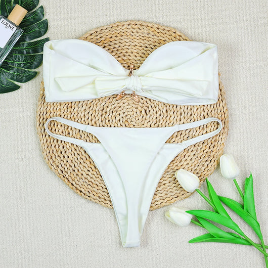 Bikini Sexy Escotado con Tirantes Ajustables y Cintura Baja - Image 24