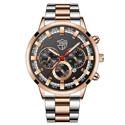 Reloj de Cuarzo Luminoso para Hombre - Elegancia Empresarial - Image 9