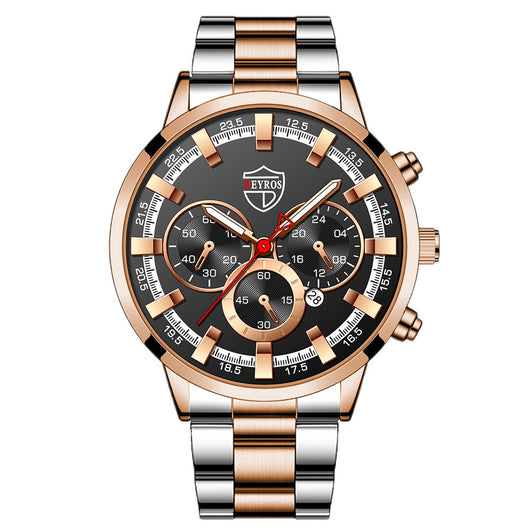 Reloj de Cuarzo Luminoso para Hombre - Elegancia Empresarial - Image 9