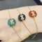 Pulsera Circular con Colgante en Forma de X para Mujer