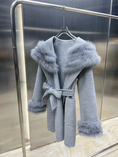 Abrigo de Invierno para Mujer en Lana de Oveja con Corte Ajustado - Image 22