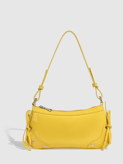 Bolso Bandolera Cuadrado Pequeño con Doble Moño - Diseño Minimalista Liso - Image 24